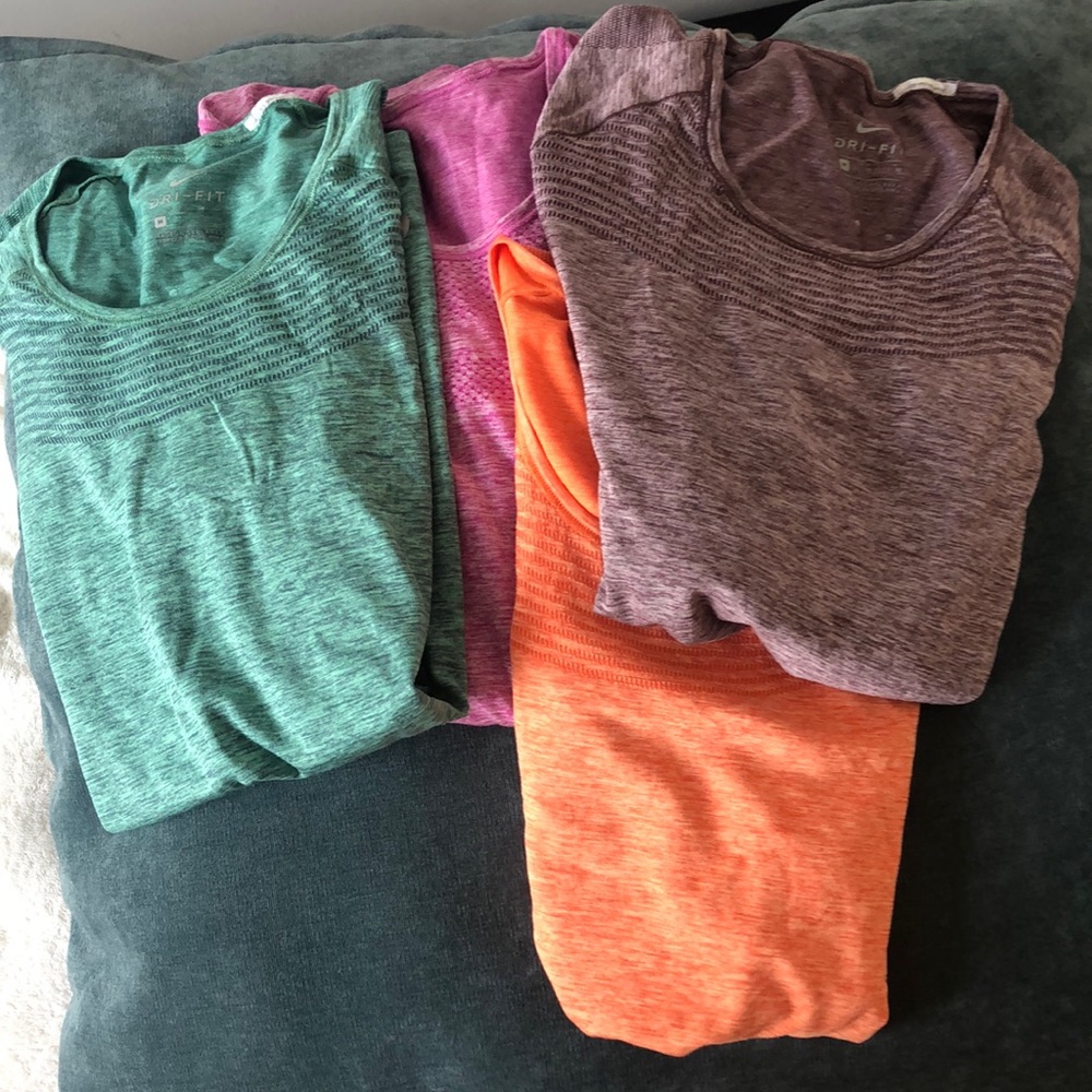 4 Nike Dri Fit t-shirts